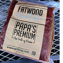 DDR BBQ Supply Papa's Premium Fatwood Firestarter bag, 100% natural resin-rich pine for fast, clean ignition.