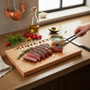 DDR BBQ Supply light wood serving board with "GLUTEN FREE" cut out letters, 19" x 8"