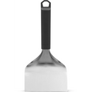 DDR BBQ Supply Napoleon griddle scraper with a wide stainless steel blade and a black heat-resistant ergonomic handle