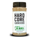 DDR BBQ Supply Hardcore Carnivore Texas Jalapeño Salt seasoning in an 11 oz shaker bottle with a black cap.