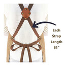 DDR BBQ Supply heavy duty adjustable apron – 100% cotton with cross-back straps and reinforced pockets