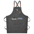 DDR BBQ Supply heavy duty adjustable apron – 100% cotton with cross-back straps and reinforced pockets