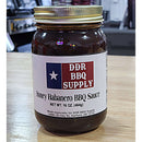 DDR BBQ Supply Honey Habanero BBQ Sauce 16 oz bottle with sweet and spicy flavor blend