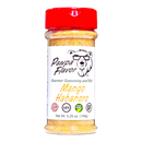 DDR BBQ Supply Pawpa Flavor Mango Habanero seasoning in a clear shaker bottle with a red cap and bear logo label.