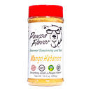 DDR BBQ Supply Pawpa Flavor Mango Habanero seasoning bottle with a red cap and bear logo on a white background.