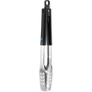 DDR BBQ Supply Napoleon travel series extendable stainless steel grilling tongs with black handle and push button