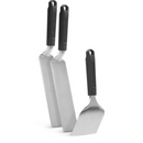 DDR BBQ Supply Napoleon 3-piece griddle tool set featuring two stainless steel spatulas and one scraper