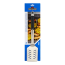 DDR BBQ Supply Napoleon PRO Series stainless steel grill spatula with beveled edges and ergonomic handle in packaging