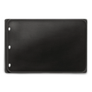 DDR BBQ Supply Napoleon reversible cast iron griddle with a smooth black porcelain-coated surface and drainage holes.