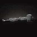 DDR BBQ Supply Napoleon commercial grade rotisserie kit with stainless steel spit rod, forks, and motor on black