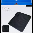 DDR BBQ Supply Napoleon silicone drawer liner for Prestige PRO 665 in black with non-slip channels and tool rests