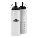 DDR BBQ Supply Napoleon Essential Series squeeze bottles with measurement markings for oil and sauce precision
