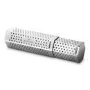 DDR BBQ Supply Napoleon stainless steel adjustable smoker tube for portable and full-size grills with perforated design.