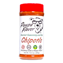 DDR BBQ Supply Pawpa Flavor Chipotle seasoning and rub in a clear plastic bottle with a red lid and bear logo.