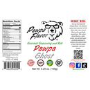 DDR BBQ Supply Pawpa Ghost gourmet seasoning and rub label with nutrition facts and ingredients list.