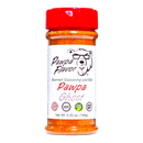 DDR BBQ Supply Pawpa Ghost spicy seasoning and rub in a clear bottle with a red cap and bear logo label