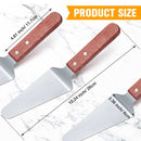 DDR BBQ Supply stainless steel pizza and pie server with wood handle