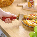 DDR BBQ Supply stainless steel pizza and pie server with wood handle