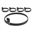 DDR BBQ Supply Napoleon nonstick silicone breakfast rings for griddles with fold-down handles in black