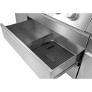 DDR BBQ Supply Napoleon silicone drawer liner inside a stainless steel Prestige PRO 665 grill storage drawer