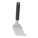 DDR BBQ Supply Napoleon griddle scraper with a 30-degree angled stainless steel blade and heat-resistant black handle.
