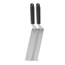 DDR BBQ Supply Napoleon 2-piece stainless steel griddle spatula set with heat-resistant black handles