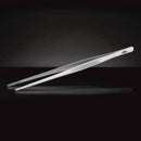 DDR BBQ Supply Napoleon stainless steel pincer tongs with fine serrated tips for precision grilling of delicate foods.