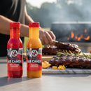 DDR BBQ Supply Sweet Heat BBQ Gift Box with three Rib Candy flavors: Apple Cherry Habanero, Pineapple Habanero, and Peachy Peach Habanero.