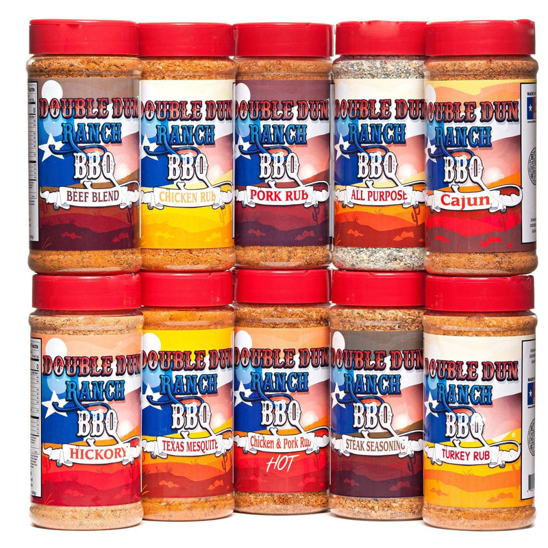 DDR BBQ Rubs 10 Pack Double Dun Ranch BBQ