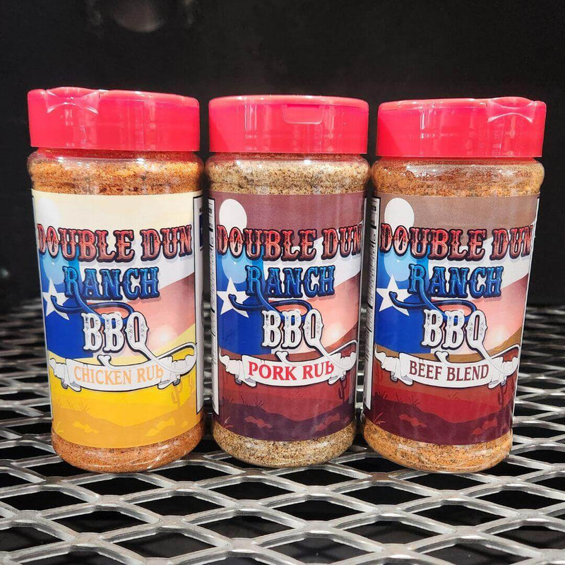 DDR BBQ Rubs 3 Pack Double Dun Ranch BBQ