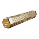 Hexagonal perforated metal Butcher BBQ Premium Pellet Smoke Tube 12″ for adding wood smoke flavor to a grill.