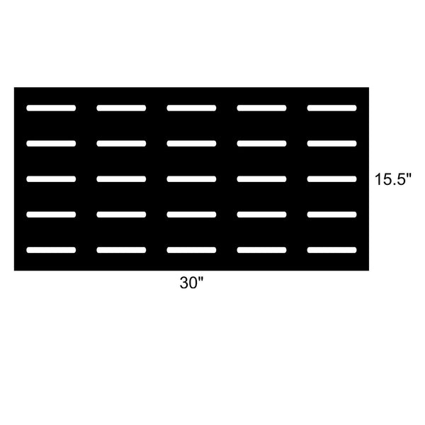 charcoal grate for charcoal grill custom size 15.5" x 30"
