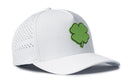 Celebrate St. Patrick’s Day—or add some luck to your everyday style—with the Haka Hat Four Leaf Clover Performance 5-Panel Hat by Haka Hat. This white Flexfit Snapback features a bold green four-leaf clover on the front and small side ventilation holes, making it a perfect festive accessory or a stylish Four Leaf Clover Hat for year-round wear.