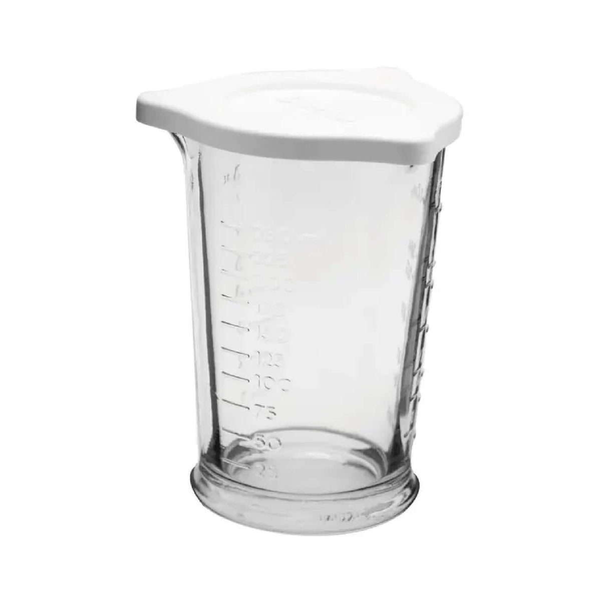 Triple Pour 8 oz Measuring Glass With Lid for Accurate Pouring