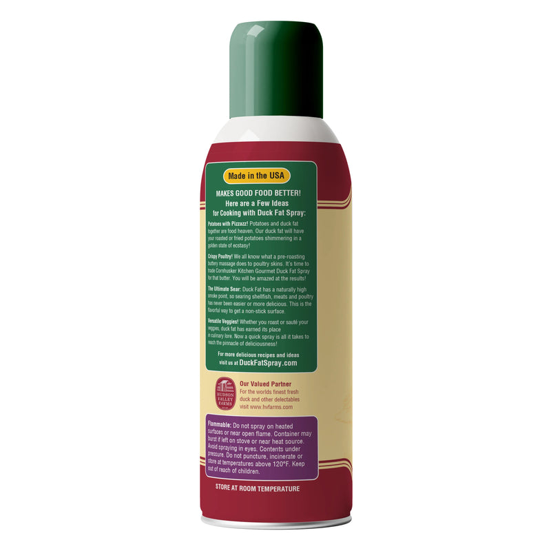 gourmet duck fat cooking spray with 400 degree smoke point for crisp flavorful cooking