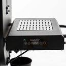 Green Mountain Grills Sideburn Side Burner for Ledge/Peak 2.0. Shown on pellet grill. 