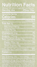 The nutrition facts label for WarPig BBQ’s War Pig FUBAR Elite BBQ Sauce indicates that each 2 Tbsp (30g) serving contains 60 calories, 0g fat, 0mg cholesterol, 170mg sodium, 15g carbohydrates, 14g sugars, 0g protein, 0mg vitamin D, 0mg calcium, 0mg iron, and 77mg potassium.