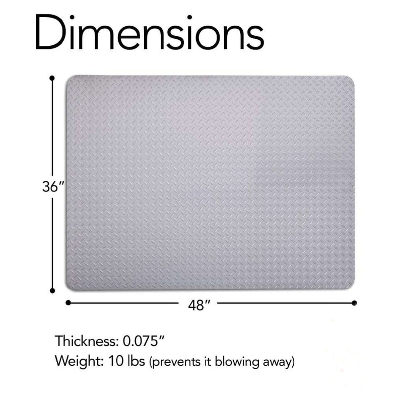 DDR BBQ Supply 36x48 inch grill mat – heavy-duty deck and patio protection