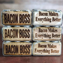 Grill Pinz Bacon Holders made from stainless steel for securing bacon wraps, stuffed meats, and grilled vegetables with personalization