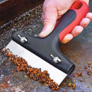 Chef Master Griddle Scraper – heavy-duty stainless scraper with comfort grip from DDR BBQ Supply