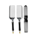 Halo Elite Stir-Fry Griddle Kit with stainless steel scoop spatulas, 27oz squeeze bottle, and magnetic handle backs for griddle cooking