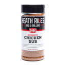 An 11-oz container from the DDR BBQ Supply "Top 10 Store-Bought BBQ Chicken Rubs Variety Pack," featuring bold text and a black, white, and red label—perfect for fans of championship chicken seasonings or anyone looking to expand their BBQ chicken rubs collection.