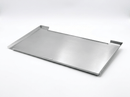 Rectangular stainless steel Pimp My Grill® Performance Stainless Steel Grease Tray for a Traeger Timberline 1300 grill with custom cutouts along the edges.