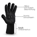 BBQ Grill Gloves Cut & High Heat Resistant Gloves - Set of 2