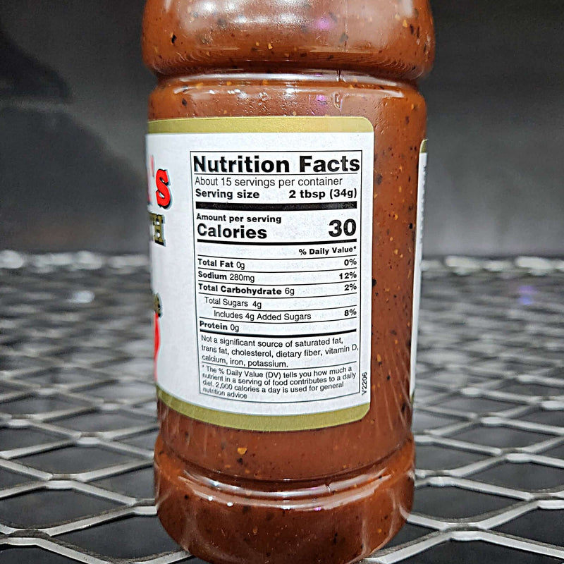 Jack Mixon Old South Hot BBQ Sauce Ingredients List 