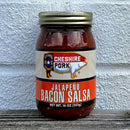 cheshire pork jalapeno bacon salsa with real bacon flavor and mild jalapeno heat