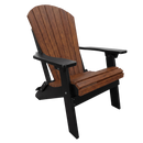 Kanyon Poly Folding Adirondack Chair Deluxe Antique Mahogany & Black