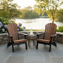Kanyon Poly Folding Adirondack Chair Deluxe Antique Mahogany & Black