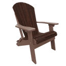Kanyon Poly Folding Adirondack Chair Deluxe Brazilian Walnut and Weathered Wood