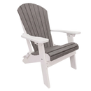 Kanyon Poly Folding Adirondack Chair Deluxe Driftwood Grey and White